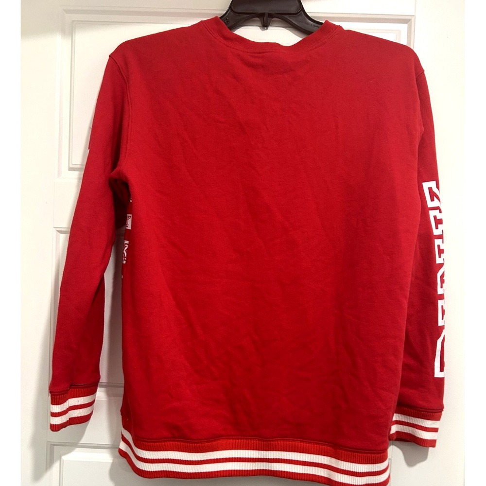 Victoria's Secret Pink Campus Lace-up Pullover Holiday Red Pepper Logo SMALL - Picture 4 of 9